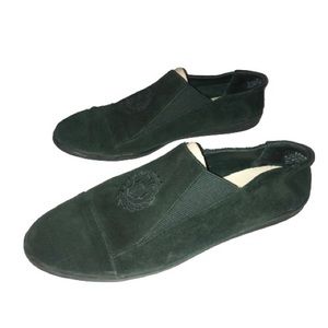 Nine 9 West Sport Green Suede Slip on Flats 10